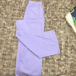 Dark Lavender Straight Leg Jeans